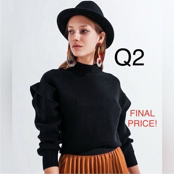 ❤️BRAND NEW! Q2 Detailed Sleeve Sweater - Picture 9 of 9
